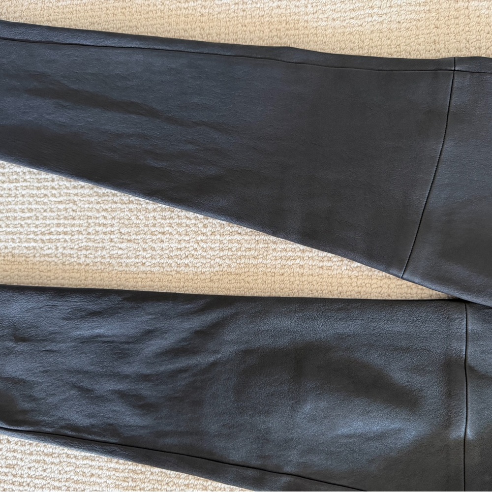 Ralph Lauren Purple Label Black Leather Pants Size 2 - Picture 13 of 13